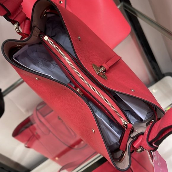 Kate Spade Marti Large Bucket Bag Dark Watermelon Gelato - Picture 11 of 16